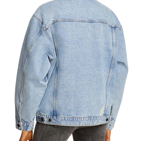 NWT Anine Bing RORY JACKET IN VINTAGE BLUE - Picture 14 of 14